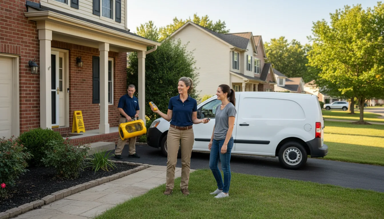 Residential water damage restoration in Ventress, LA